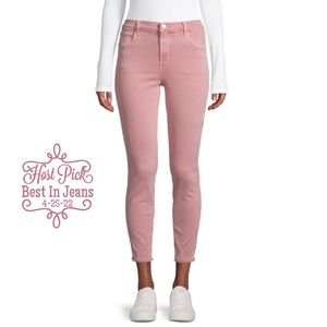 J BRAND Alana Jeans High Rise Pink Crop Skinny Dusty Rose Hi Rise Jeans